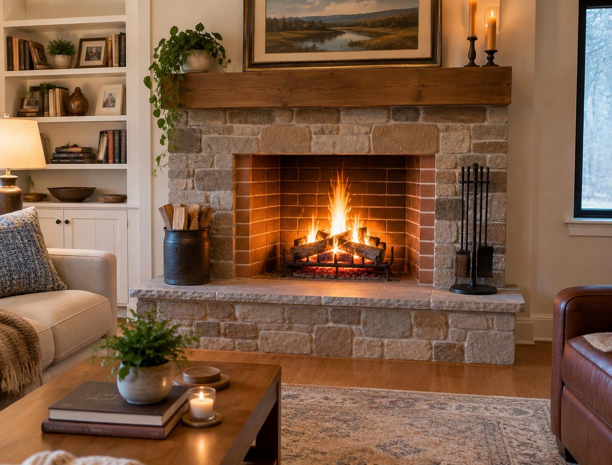 Clean, safe fireplace after chimney service in Los Angeles, CA
